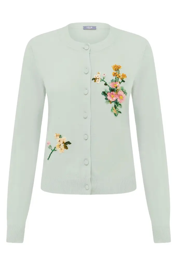 LEO LIN Claire Embellished Cardigan