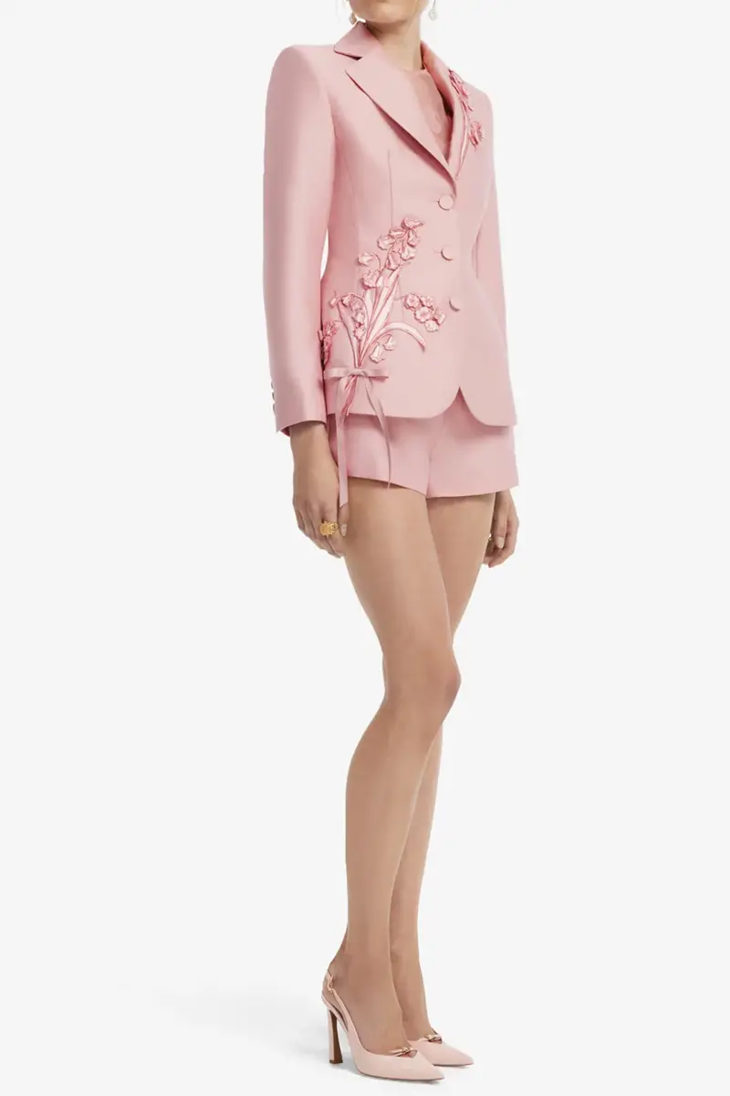LEO LIN Lisa Applique Fitted Blazer | Thumbnail 3 LEO LIN Lisa Applique Fitted Blazer | Thumbnail 3