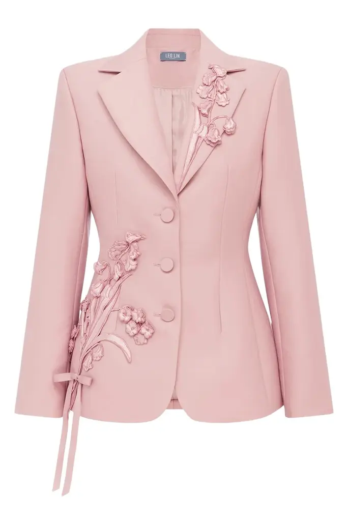 LEO LIN Lisa Applique Fitted Blazer