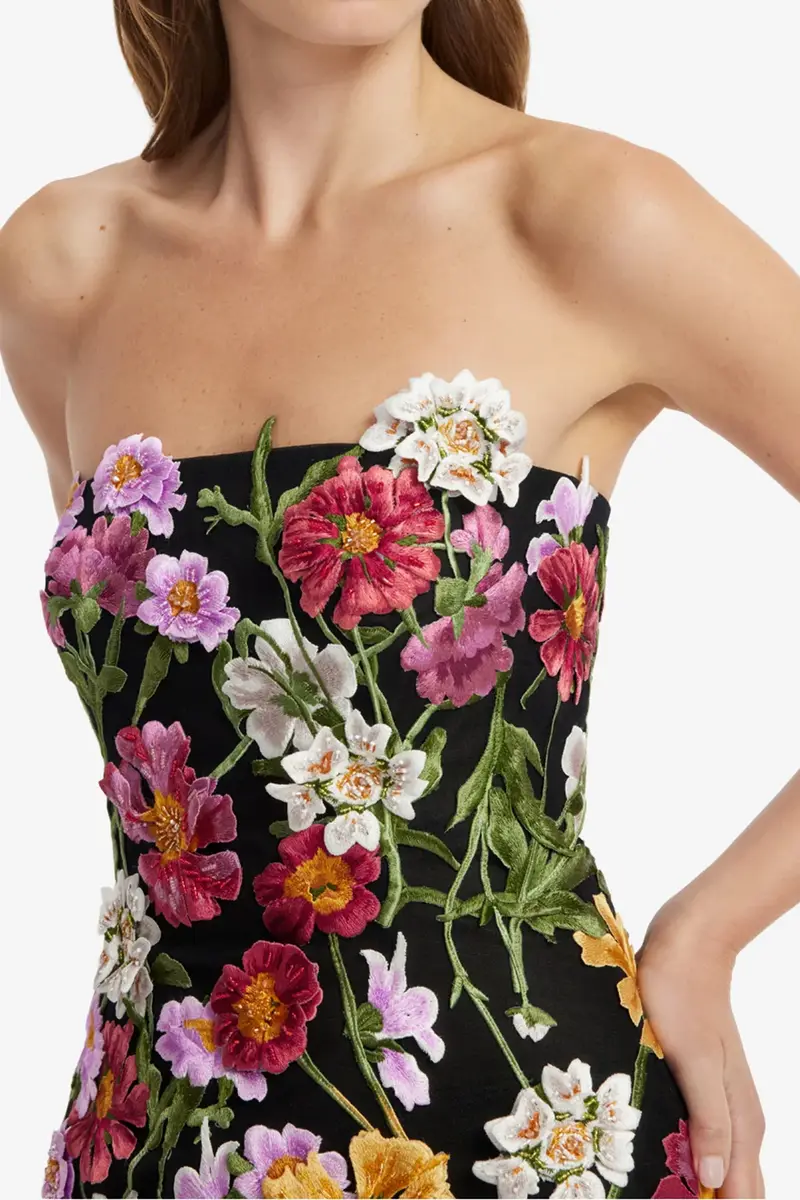 LEO LIN Florentina Embroidered Midi Dress | Thumbnail 4