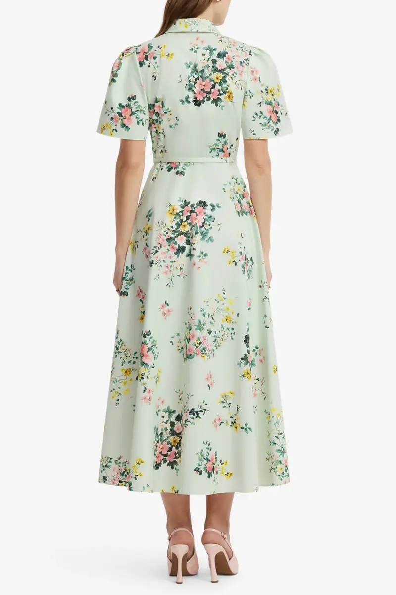 LEO LIN Bianca Short Sleeve Midi Dress | Thumbnail 6