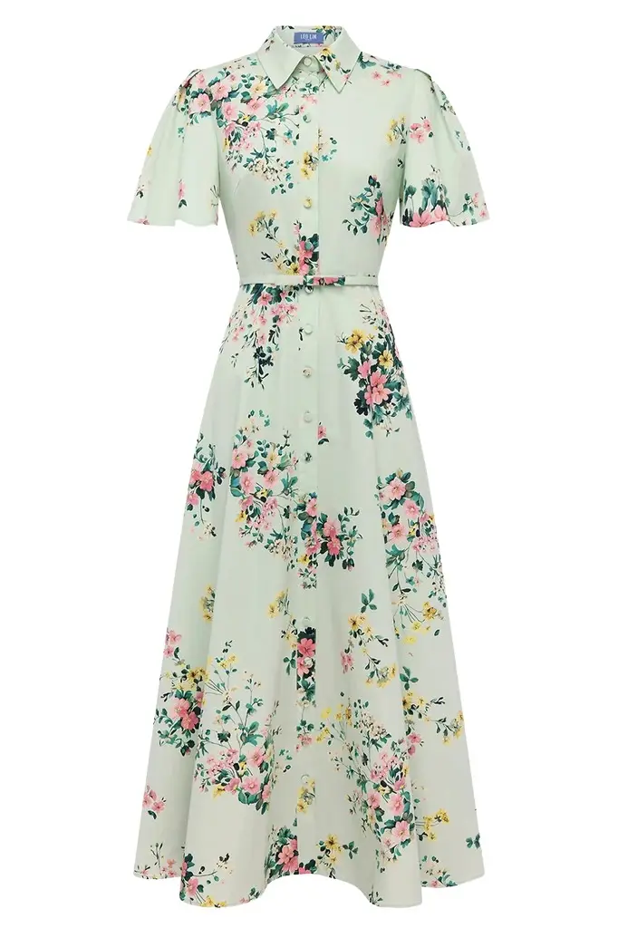 Bianca Short Sleeve Midi Dress Bianca Short Sleeve Midi Dress