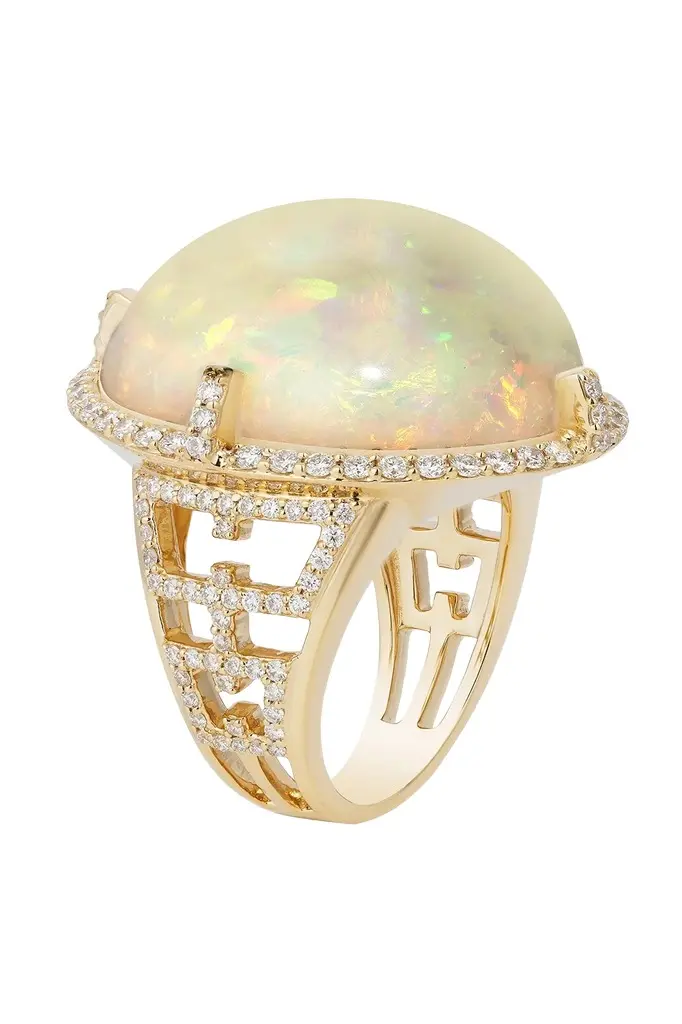 Diamond Opal Oval G-One Ring Diamond Opal Oval G-One Ring