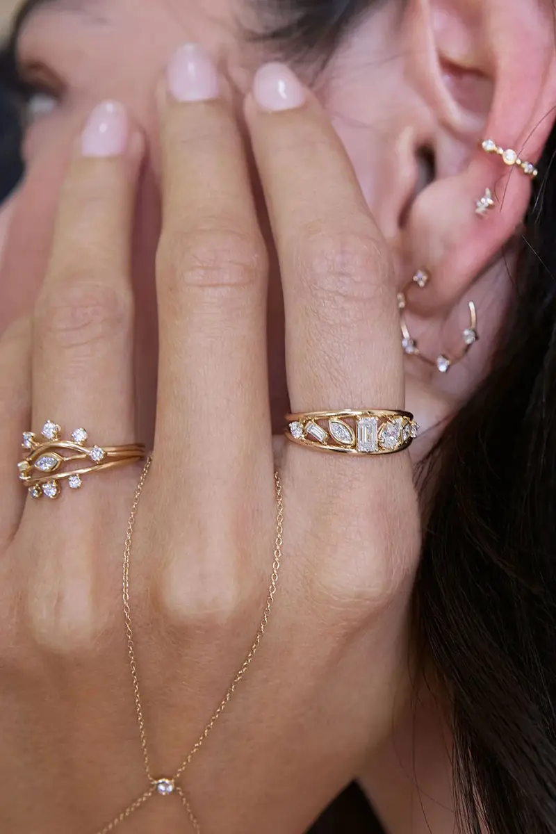Zoë Chicco Diamond Paris Open Band Ring | Thumbnail 2