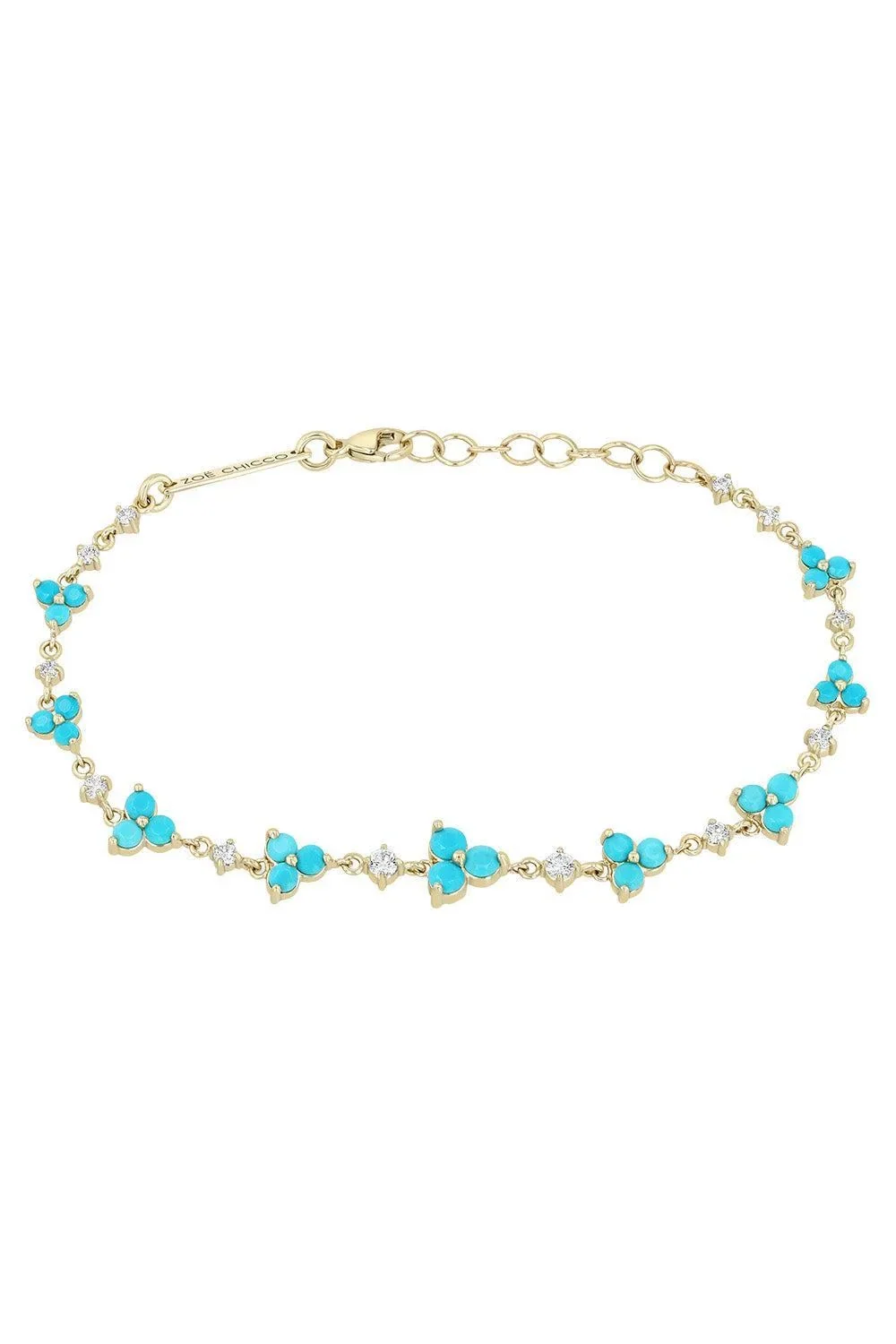 Zoë Chicco Turquoise Diamond Trios Bracelet