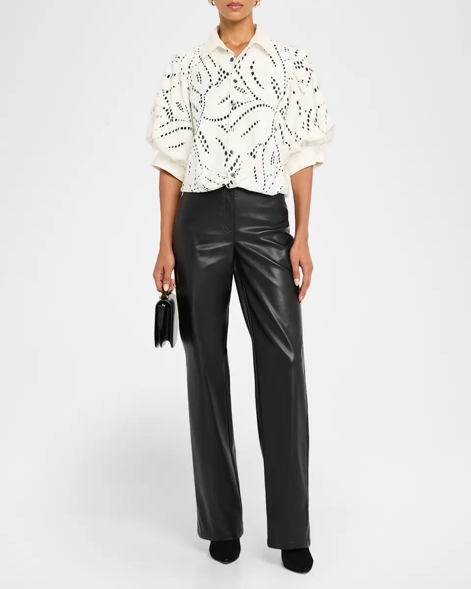 Finley Bomba Cutout Blouson-Sleeve Shirt | Thumbnail 2 Finley Bomba Cutout Blouson-Sleeve Shirt | Thumbnail 2