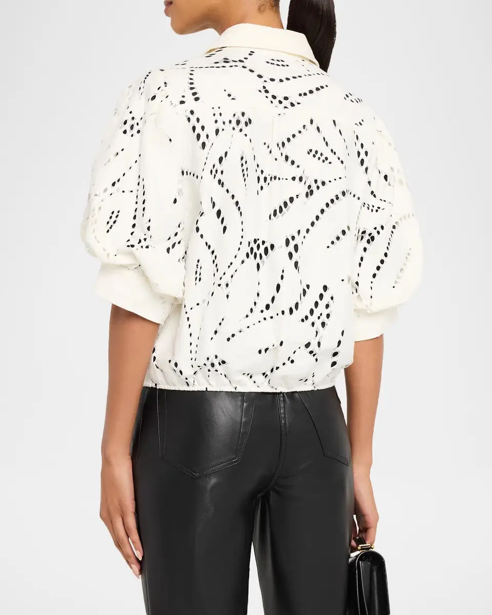 Finley Bomba Cutout Blouson-Sleeve Shirt | Thumbnail 3 Finley Bomba Cutout Blouson-Sleeve Shirt | Thumbnail 3