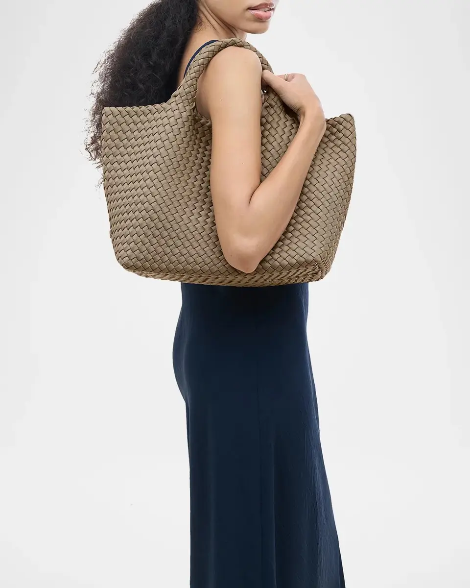 Naghedi St. Barths Medium Woven Neoprene Tote Bag | Thumbnail 7 Naghedi St. Barths Medium Woven Neoprene Tote Bag | Thumbnail 7