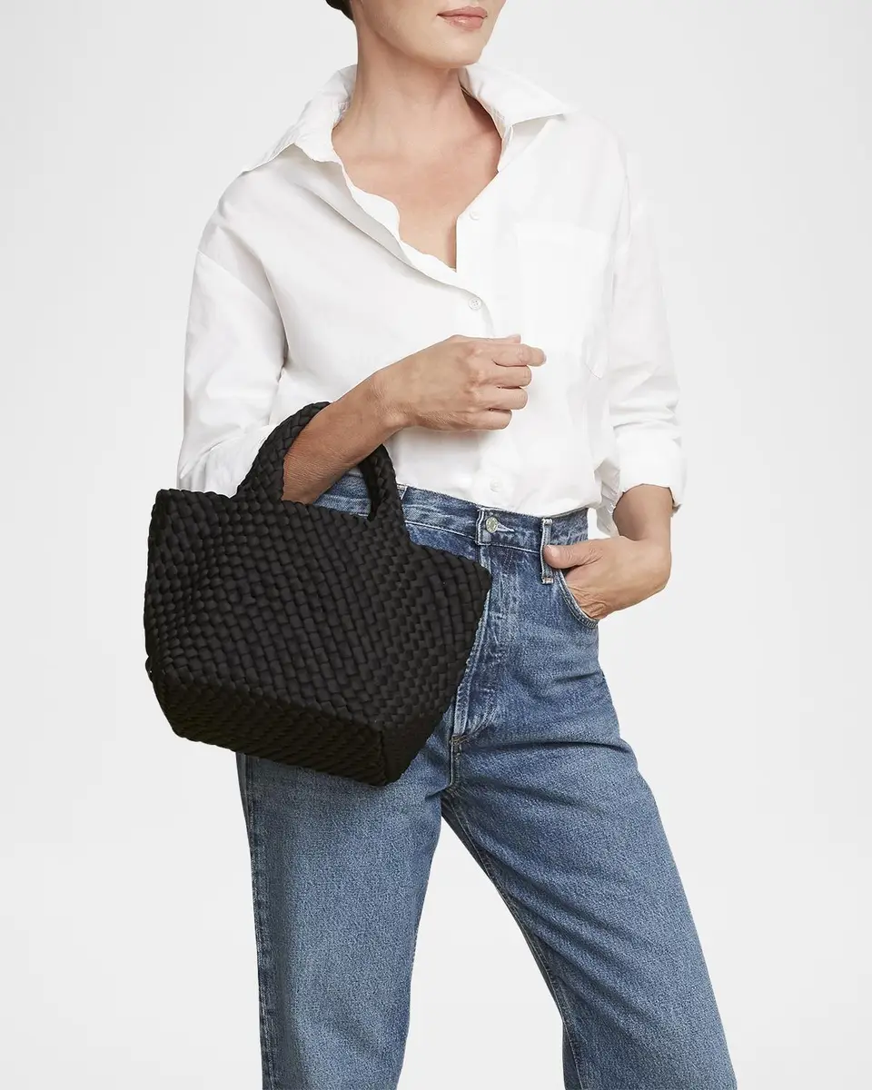Naghedi St. Barths Small Woven Neoprene Tote Bag | Thumbnail 2 Naghedi St. Barths Small Woven Neoprene Tote Bag | Thumbnail 2
