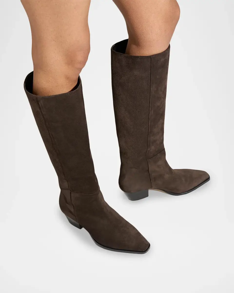 aeyde Medea Suede Knee-High Boots | Thumbnail 2 aeyde Medea Suede Knee-High Boots | Thumbnail 2