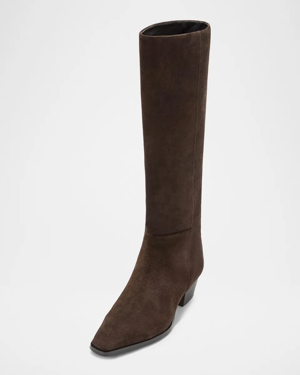 aeyde Medea Suede Knee-High Boots | Thumbnail 3 aeyde Medea Suede Knee-High Boots | Thumbnail 3