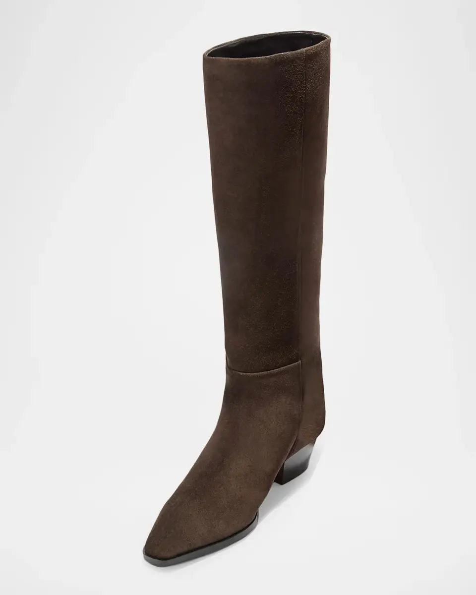 aeyde Medea Suede Knee-High Boots | Thumbnail 4 aeyde Medea Suede Knee-High Boots | Thumbnail 4