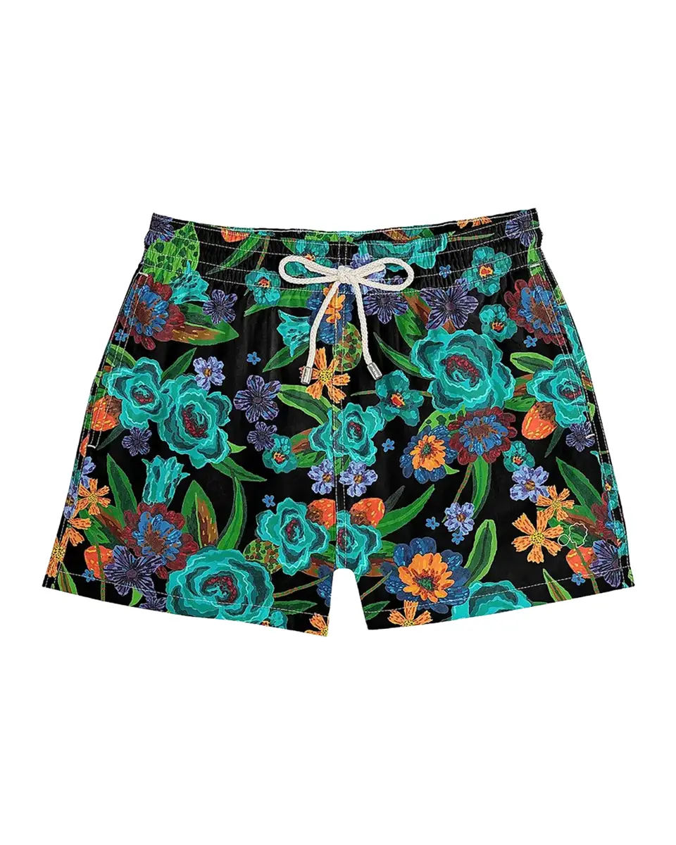 ARRELS Men's Painterly Floral Regular-Fit Swim Shorts | Thumbnail 2 ARRELS Men's Painterly Floral Regular-Fit Swim Shorts | Thumbnail 2