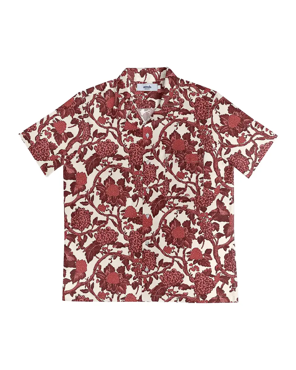 ARRELS Men's Floral Regular-Fit Camp Shirt | Thumbnail 2