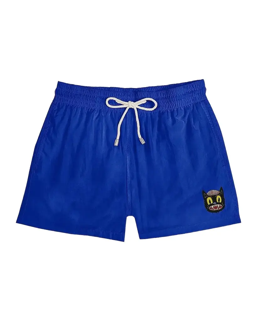 Men's Small Cat Drawstring Swim Shorts Men's Small Cat Drawstring Swim Shorts