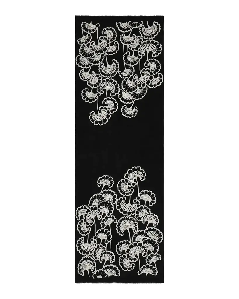 Velour Bloom Merino Wool Scarf Velour Bloom Merino Wool Scarf