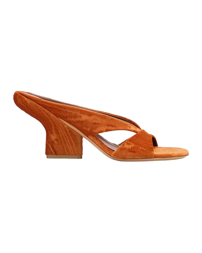 Dries Van Noten 100mm Ribbed Velvet Mule Sandals