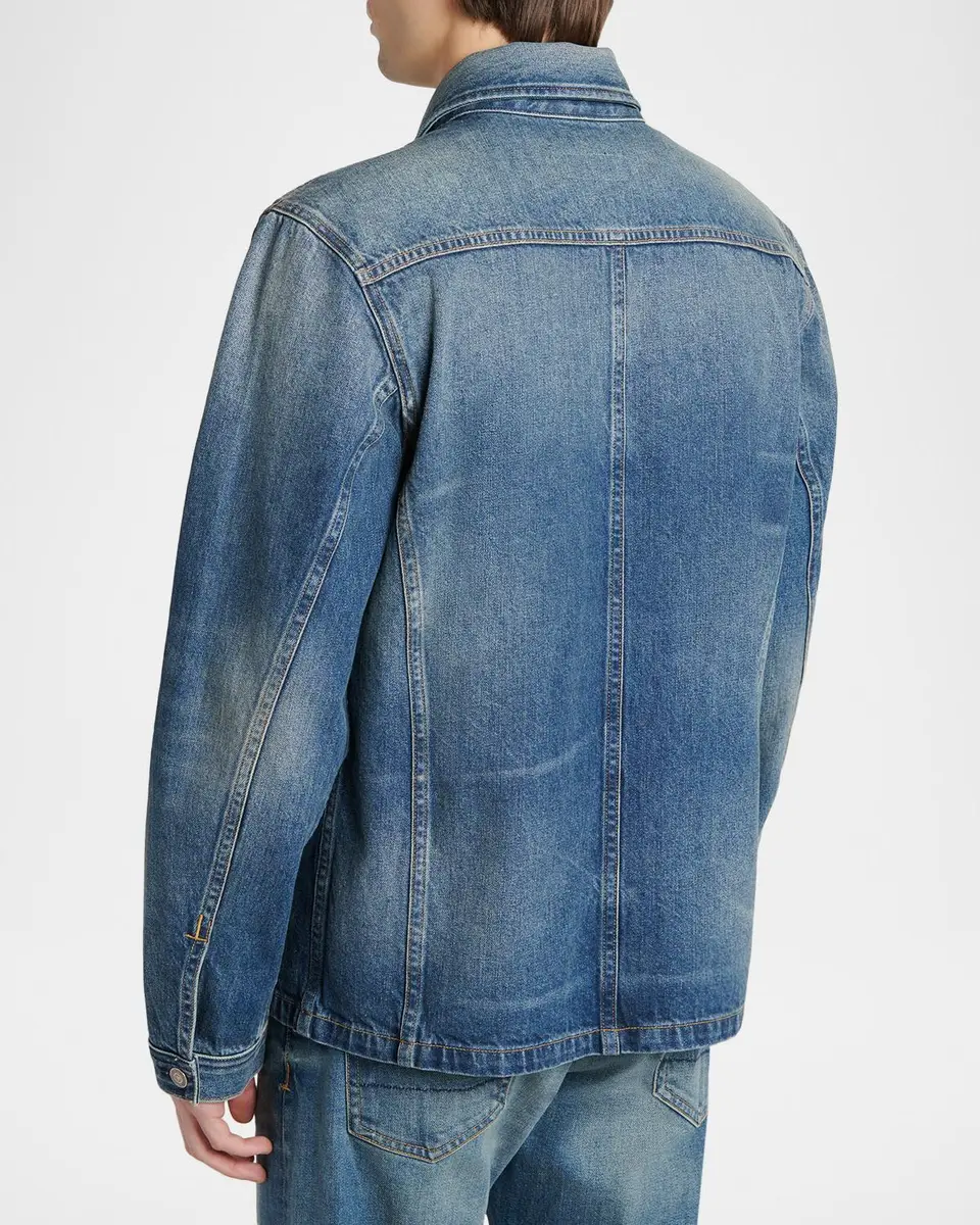 Tom Ford Men's Cotton Denim Shirt Jacket | Thumbnail 3 Tom Ford Men's Cotton Denim Shirt Jacket | Thumbnail 3