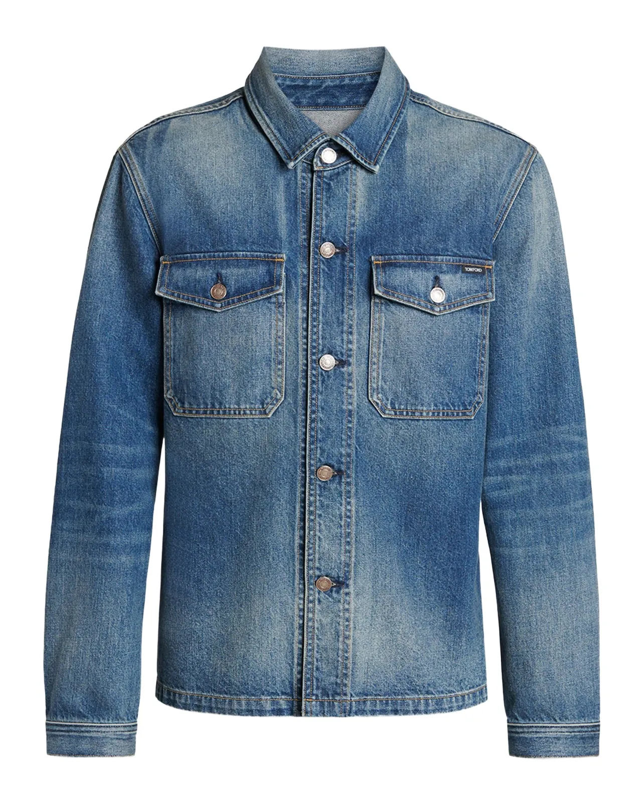 Tom Ford Men's Cotton Denim Shirt Jacket
