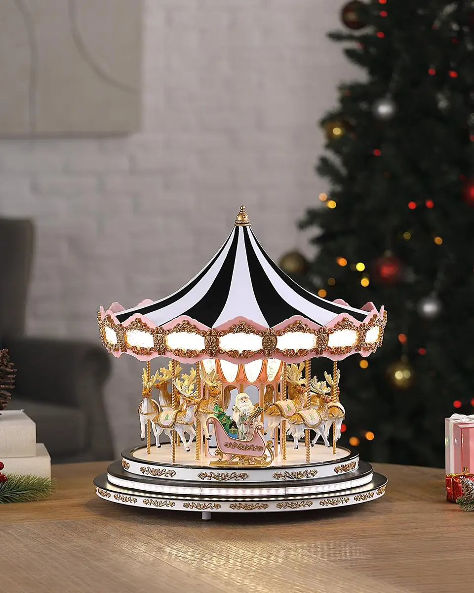 Mr Christmas Glitz and Glam Carousel Christmas Decor | Thumbnail 4 Mr Christmas Glitz and Glam Carousel Christmas Decor | Thumbnail 4