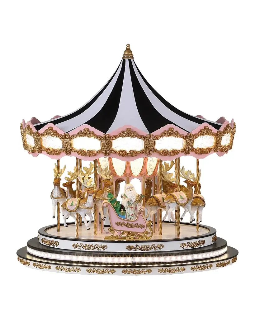 Mr Christmas Glitz and Glam Carousel Christmas Decor