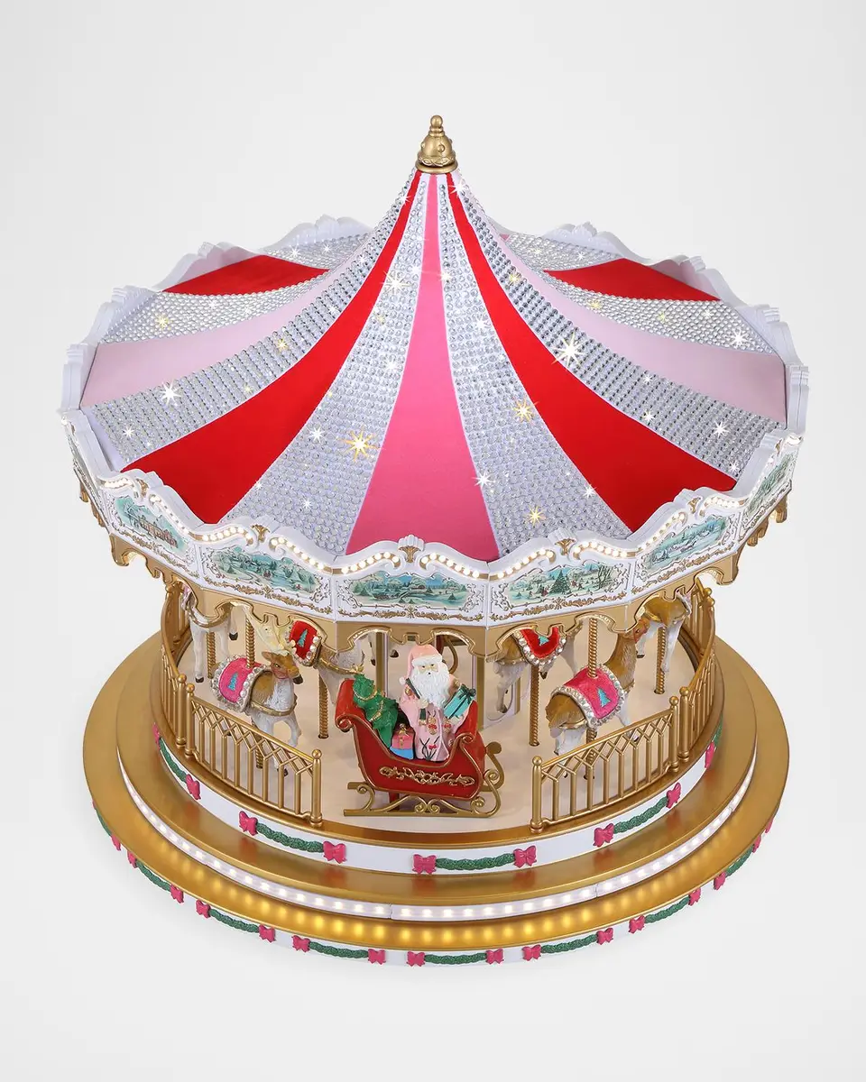 Mr Christmas Sugarplum Swaorvski Carousel Christmas Decor | Thumbnail 3 Mr Christmas Sugarplum Swaorvski Carousel Christmas Decor | Thumbnail 3