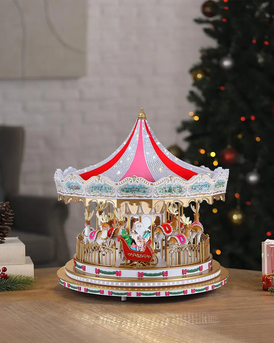 Mr Christmas Sugarplum Swaorvski Carousel Christmas Decor | Thumbnail 4 Mr Christmas Sugarplum Swaorvski Carousel Christmas Decor | Thumbnail 4