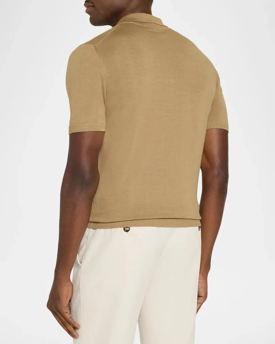 Barena Men's Merino Wool Polo Shirt | Thumbnail 3 Barena Men's Merino Wool Polo Shirt | Thumbnail 3