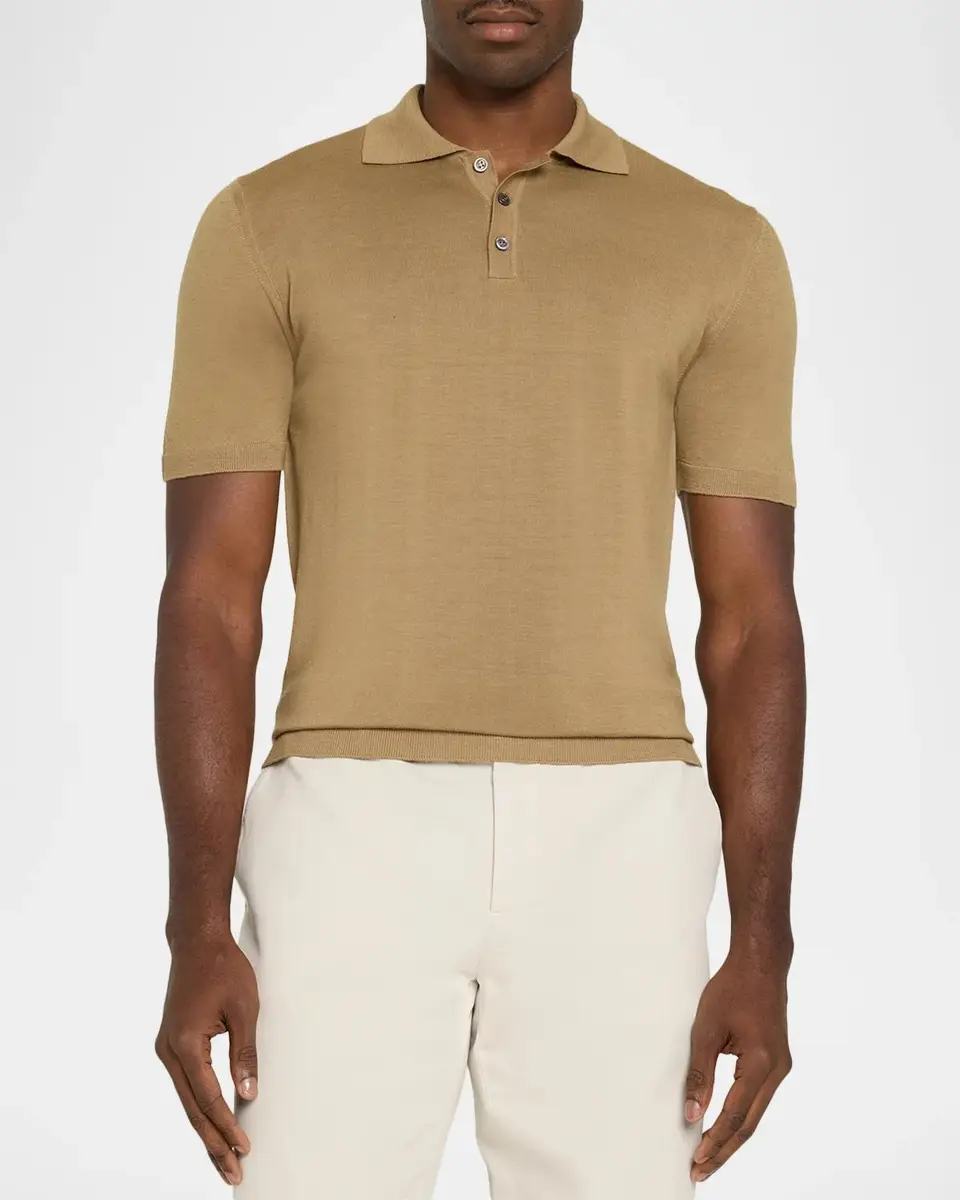 Barena Men's Merino Wool Polo Shirt | Thumbnail 4 Barena Men's Merino Wool Polo Shirt | Thumbnail 4