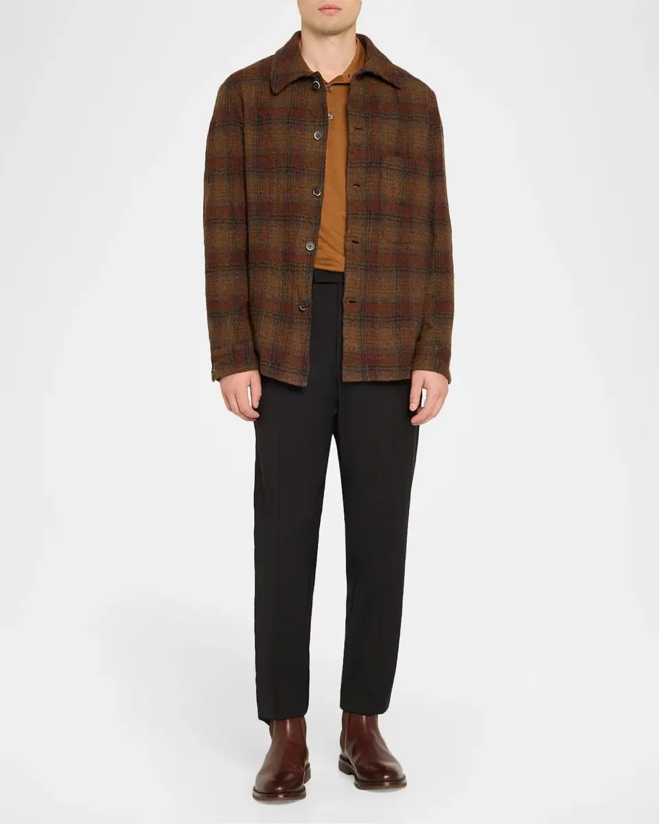 Barena Men's Masco Wool and Cotton Pleated Trousers | Thumbnail 2