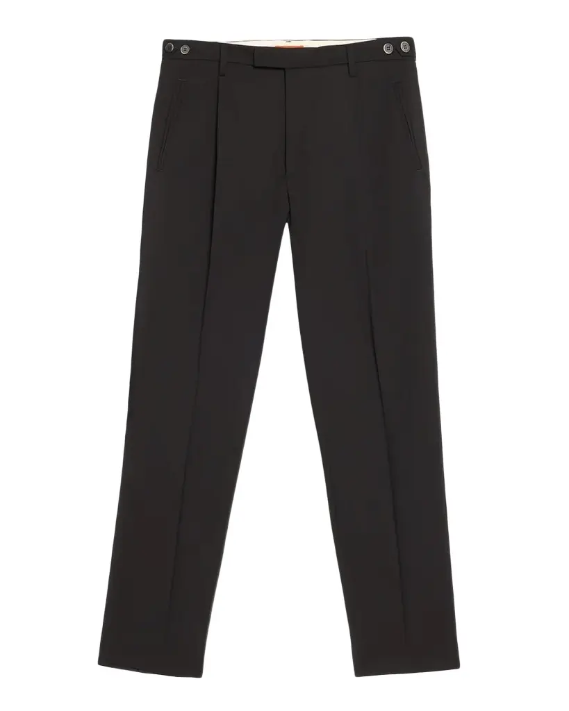 Men's Masco Wool and Cotton Pleated Trousers