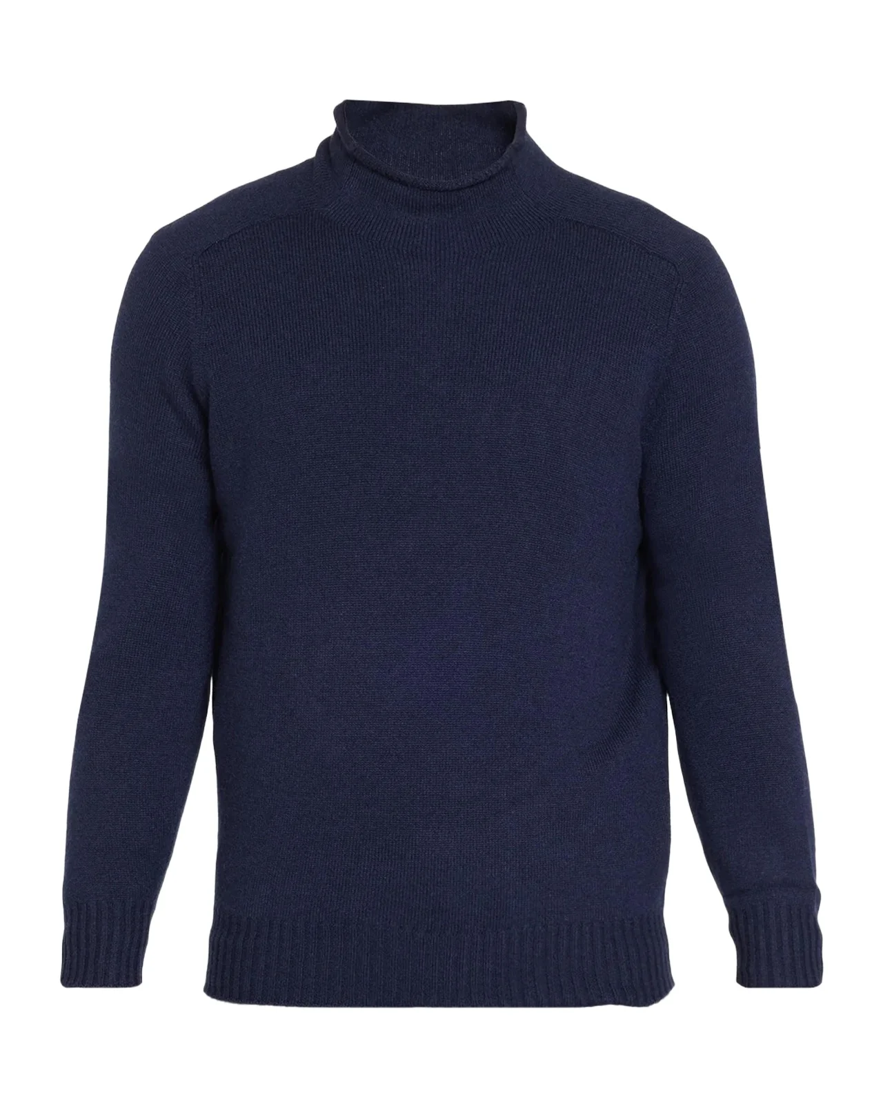 Brunello Cucinelli Men's Cotton & Cashmere Rolled-Turtleneck Sweater