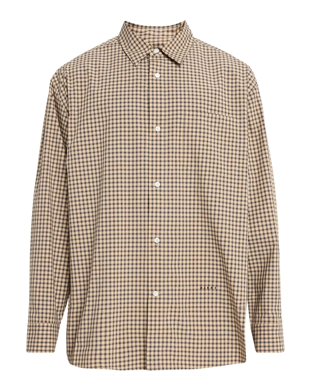 Marni Men's Cotton Plaid Button-Front Shirt