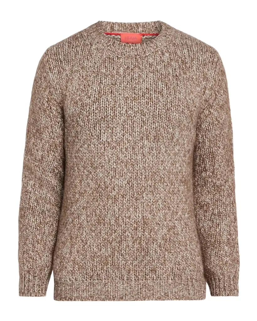 Isaia Men's Melange Wool-Cashmere Knit Sweater