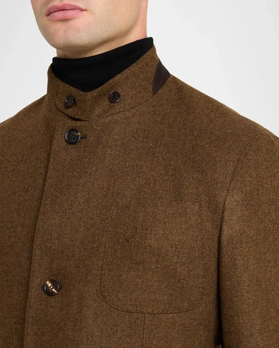 dunhill Men's Wool & Cashmere Chore Jacket | Thumbnail 5