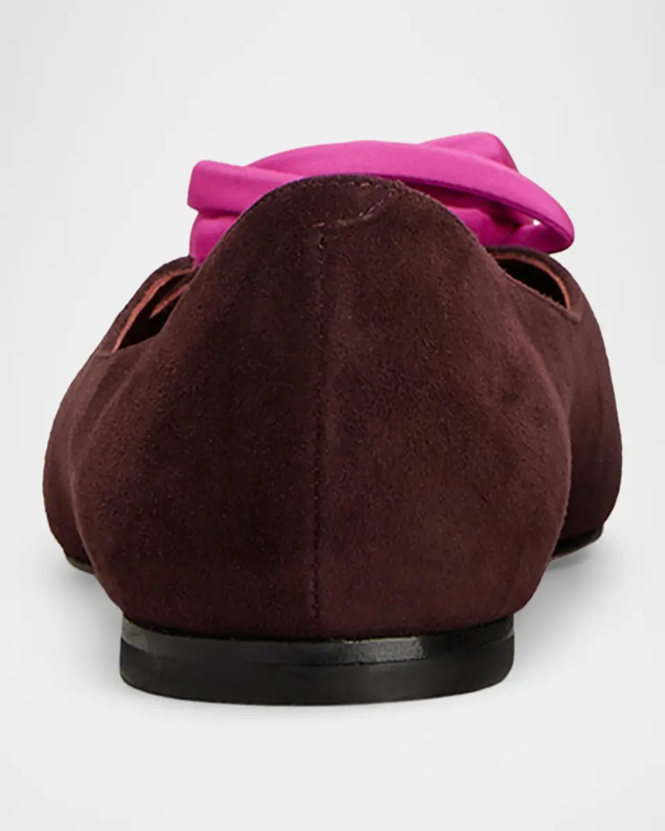 Roger Vivier I Love Vivier Rosette Suede Ballerina Flats | Thumbnail 2 Roger Vivier I Love Vivier Rosette Suede Ballerina Flats | Thumbnail 2