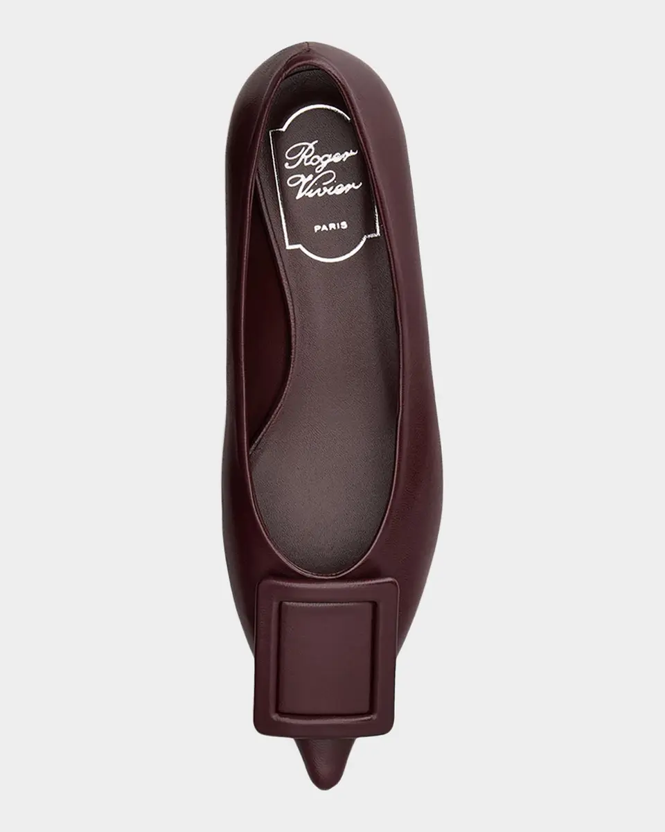Roger Vivier Belle Vivier 25mm Leather Ballerina Flats | Thumbnail 3 Roger Vivier Belle Vivier 25mm Leather Ballerina Flats | Thumbnail 3