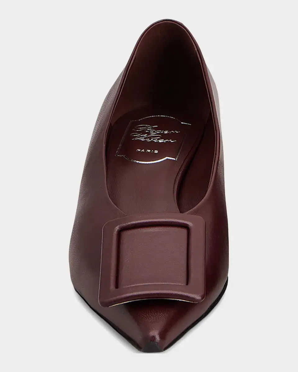 Roger Vivier Belle Vivier 25mm Leather Ballerina Flats | Thumbnail 4 Roger Vivier Belle Vivier 25mm Leather Ballerina Flats | Thumbnail 4