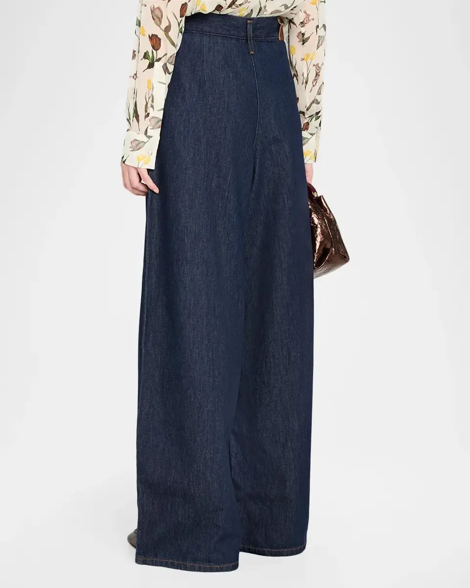 Dries Van Noten High-Rise Pleated Wide-Leg Jeans | Thumbnail 3