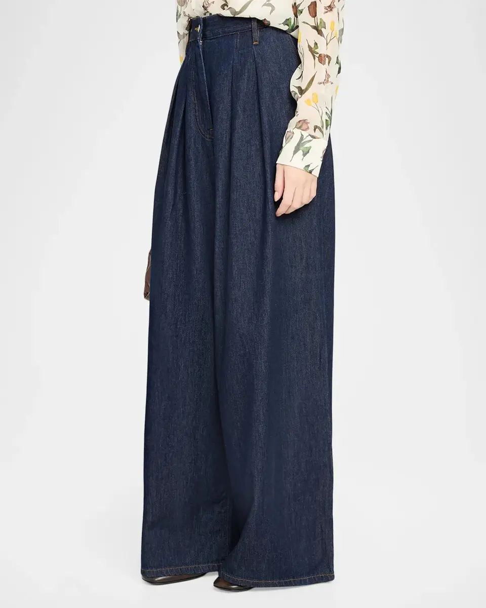 Dries Van Noten High-Rise Pleated Wide-Leg Jeans | Thumbnail 4