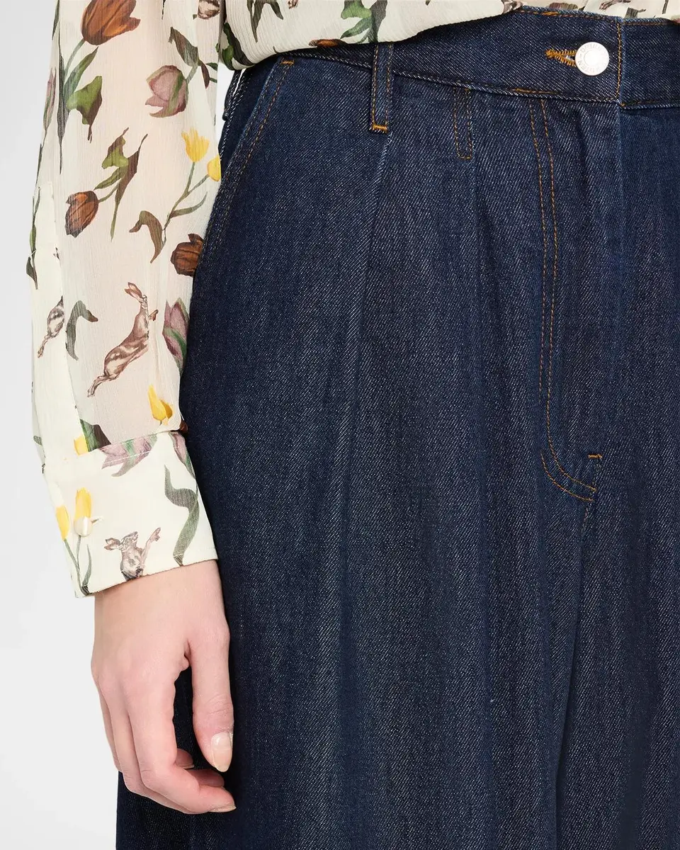 Dries Van Noten High-Rise Pleated Wide-Leg Jeans | Thumbnail 5