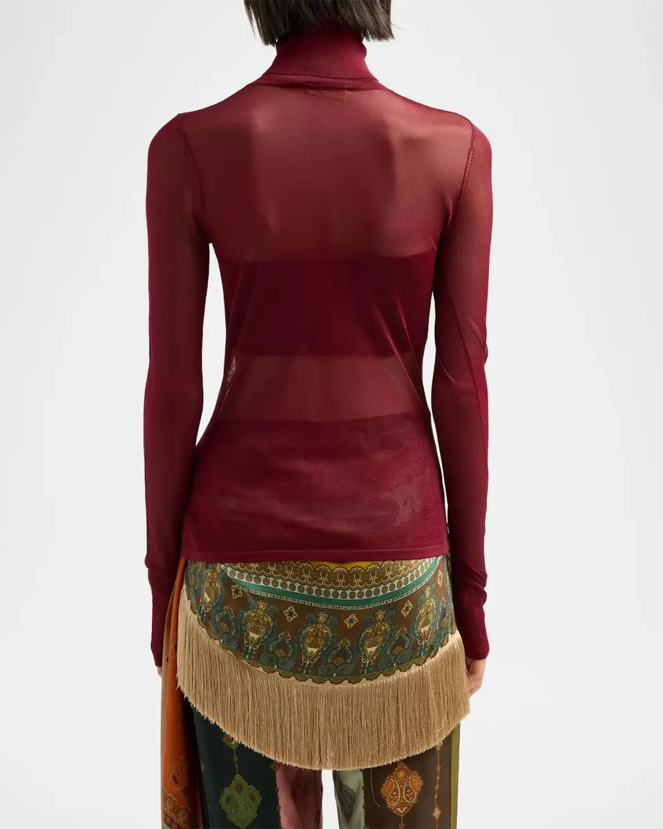 Zimmermann Fine-Knit High-Neck Top | Thumbnail 3 Zimmermann Fine-Knit High-Neck Top | Thumbnail 3