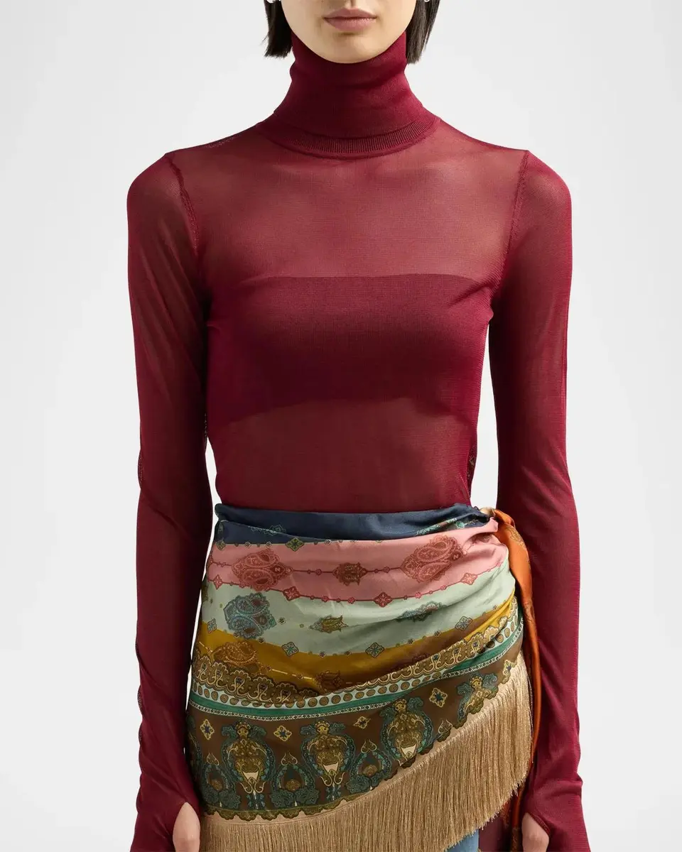 Zimmermann Fine-Knit High-Neck Top | Thumbnail 5 Zimmermann Fine-Knit High-Neck Top | Thumbnail 5