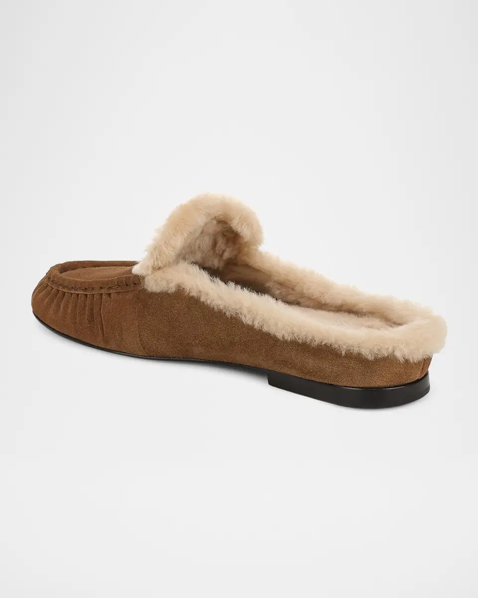 Vince Tevin Suede Shearling-Lined Loafers | Thumbnail 3 Vince Tevin Suede Shearling-Lined Loafers | Thumbnail 3