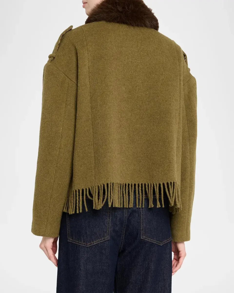3.1 Phillip Lim Wool-Blend Scarf-Hem Jacket | Thumbnail 3 3.1 Phillip Lim Wool-Blend Scarf-Hem Jacket | Thumbnail 3