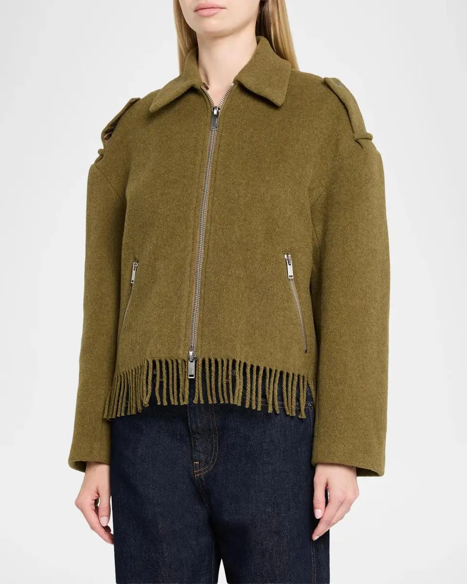 3.1 Phillip Lim Wool-Blend Scarf-Hem Jacket | Thumbnail 4 3.1 Phillip Lim Wool-Blend Scarf-Hem Jacket | Thumbnail 4