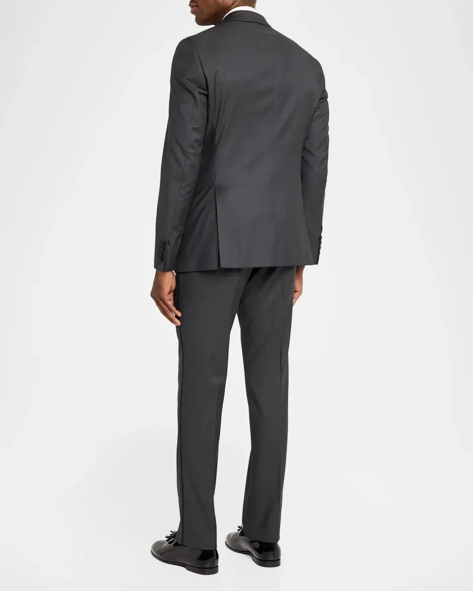 Emporio Armani Men's G Line Wool Satin-Trim Tuxedo | Thumbnail 3 Emporio Armani Men's G Line Wool Satin-Trim Tuxedo | Thumbnail 3