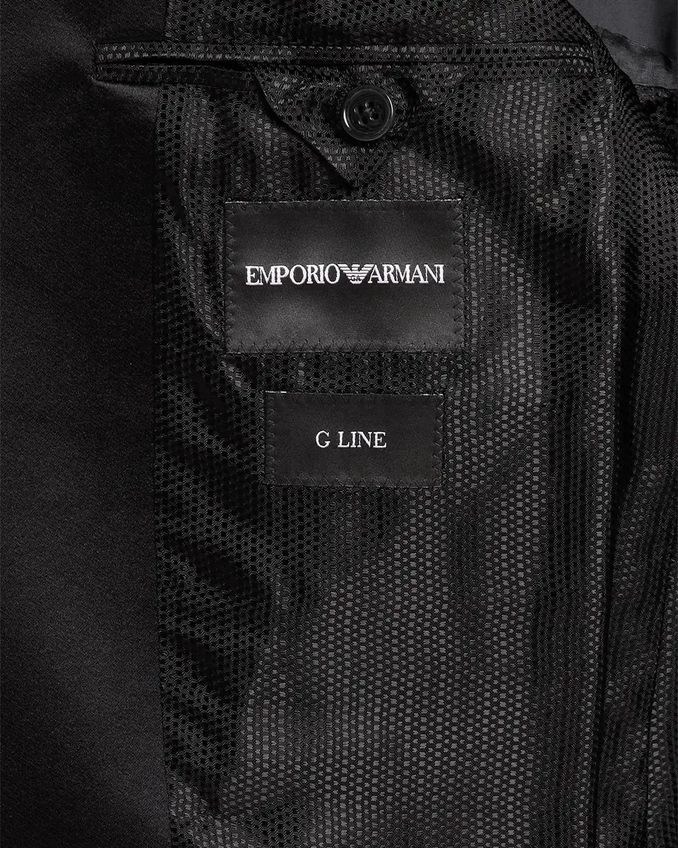 Emporio Armani Men's G Line Wool Satin-Trim Tuxedo | Thumbnail 7 Emporio Armani Men's G Line Wool Satin-Trim Tuxedo | Thumbnail 7