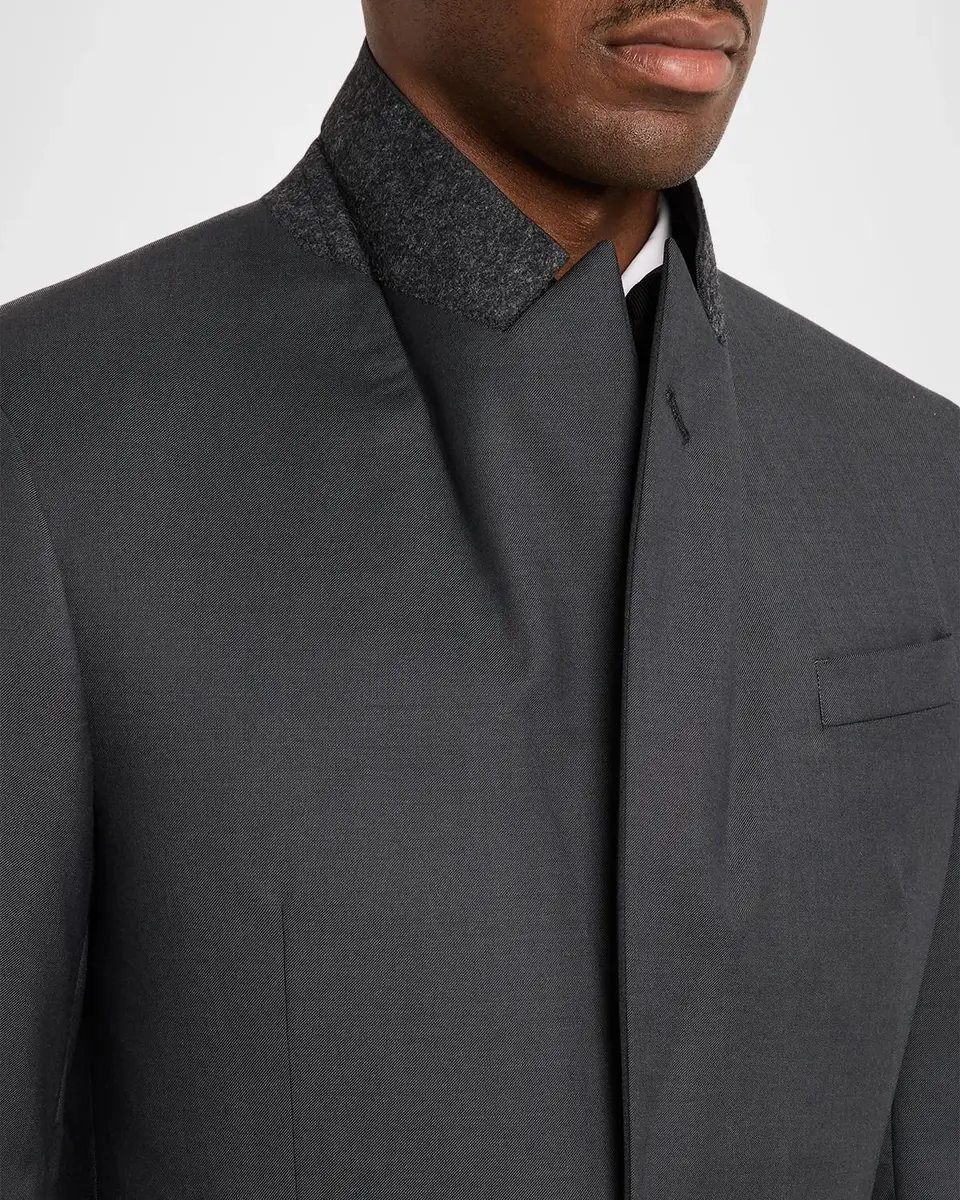 Emporio Armani Men's G Line Wool Satin-Trim Tuxedo | Thumbnail 8 Emporio Armani Men's G Line Wool Satin-Trim Tuxedo | Thumbnail 8