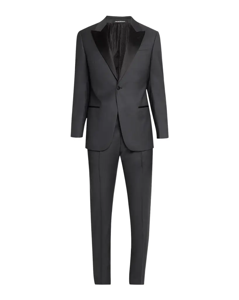 Emporio Armani Men's G Line Wool Satin-Trim Tuxedo